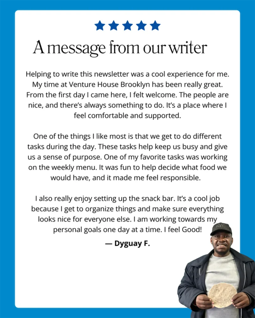 A message from our writer