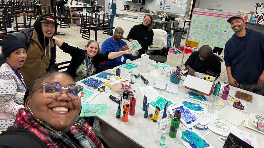 Arts and crafts group photo