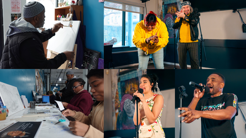 Black History Celebration through Art Group Photos